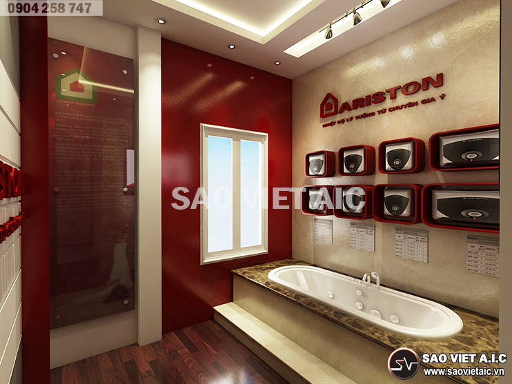 Thiết kế nội thất Showroom Ariston