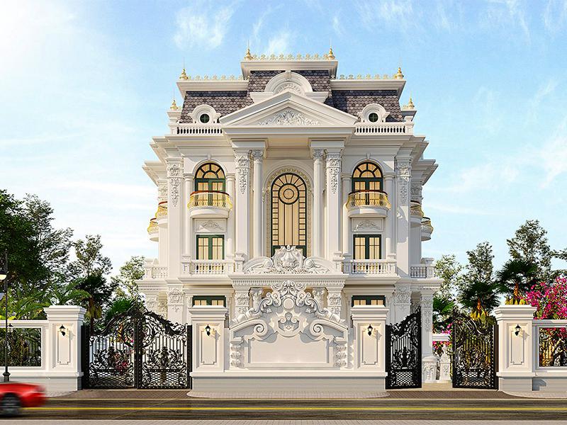 Siêu phẩm biệt thự tân cổ điển 4 tầng Tam Trinh, Hà Nội