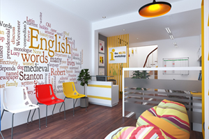 Thiết kế nội thất trung tâm English – Mr.Hoa