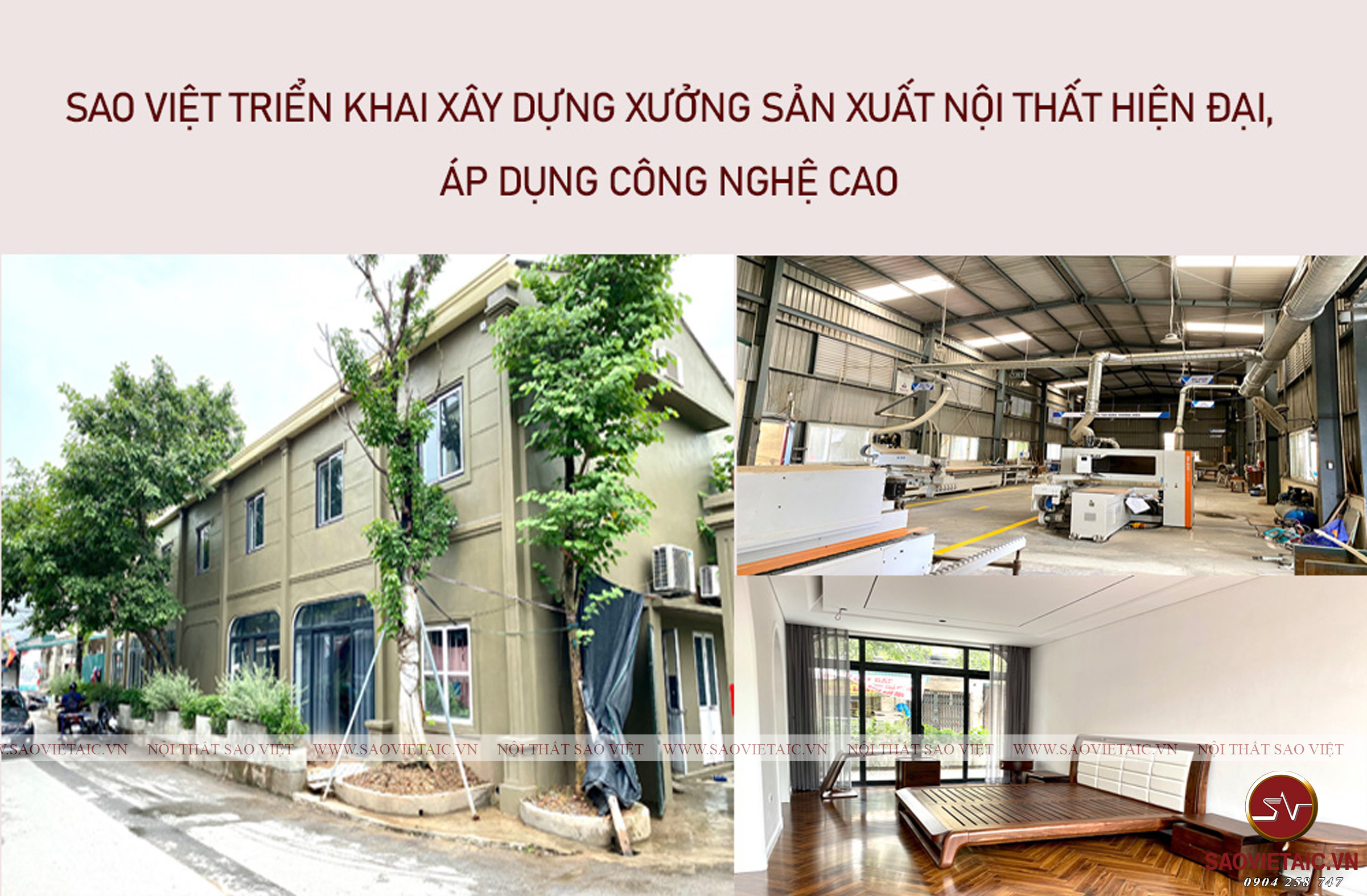 Nội thất Sao Việt nâng cao dịch vụ khách hàng với xưởng sản xuất nội thất chuyên nghiệp