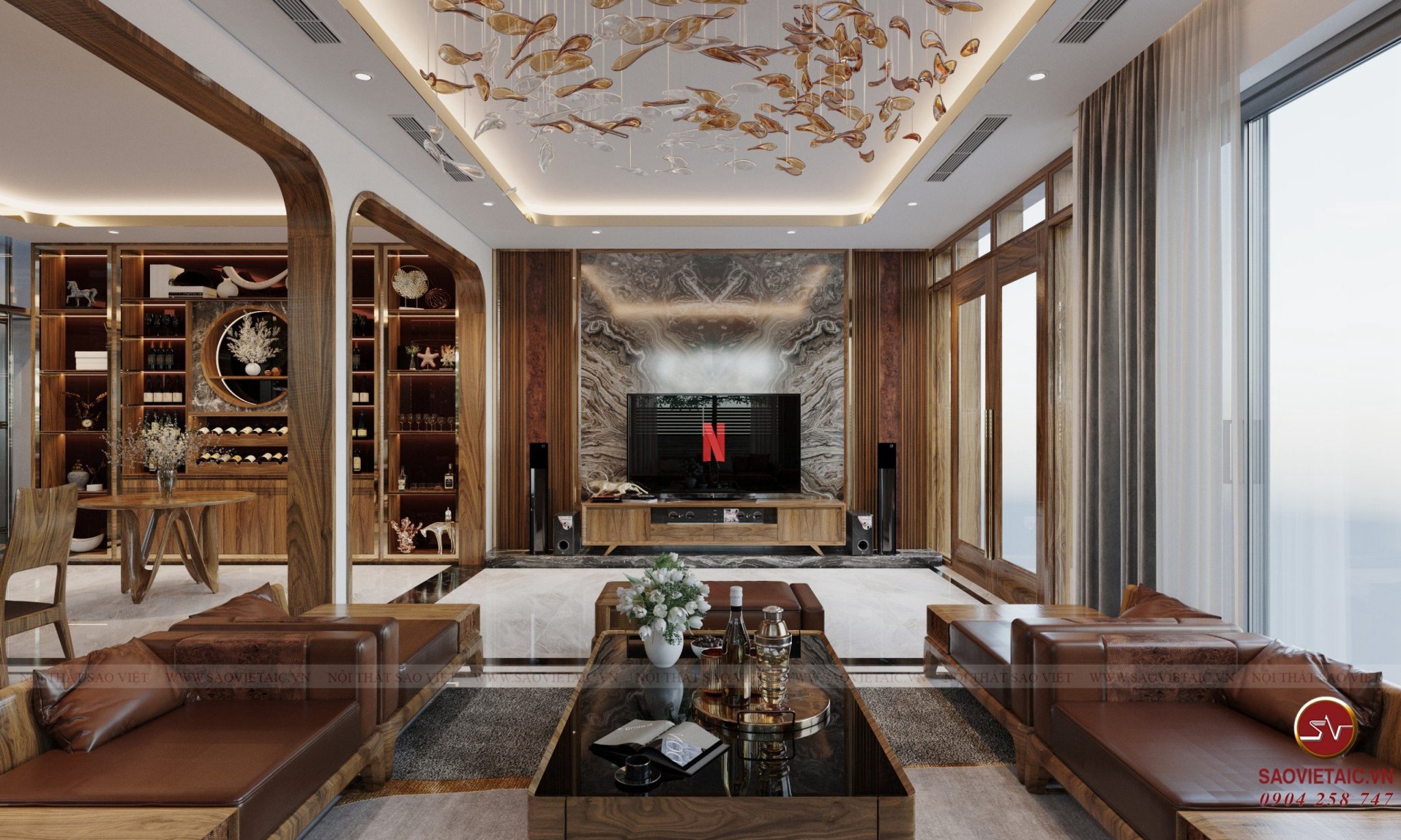 Cải tạo nội thất biệt thự 5 tầng đẹp mãn nhãn tại Tân Triều