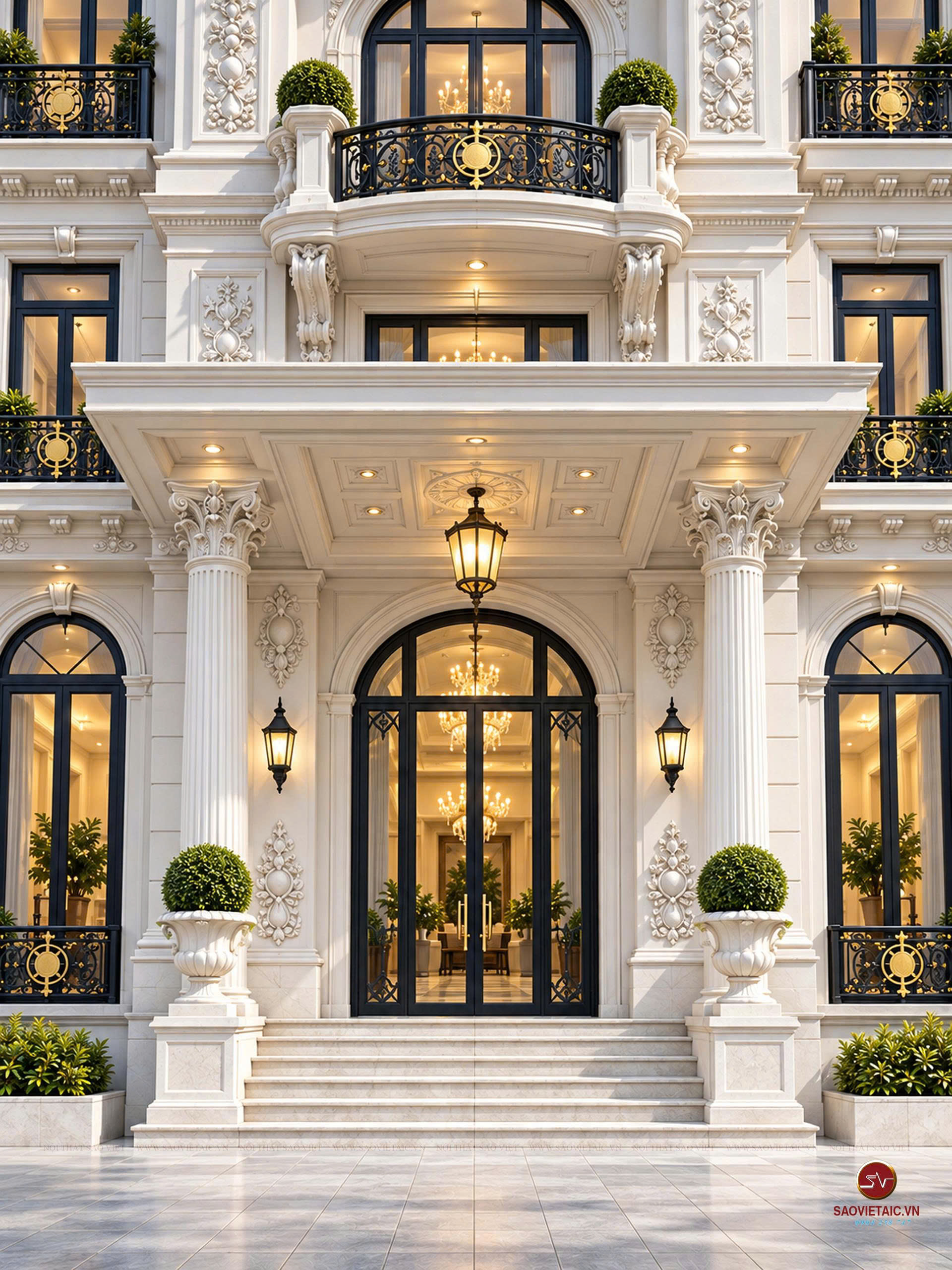 Hệ cột Corinthian và tỷ lệ kiến trúc đầy cuốn hút