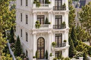 Nhà phố tân cổ điển mặt tiền 7m – Một thoáng Paris giữa lòng Sóc Sơn