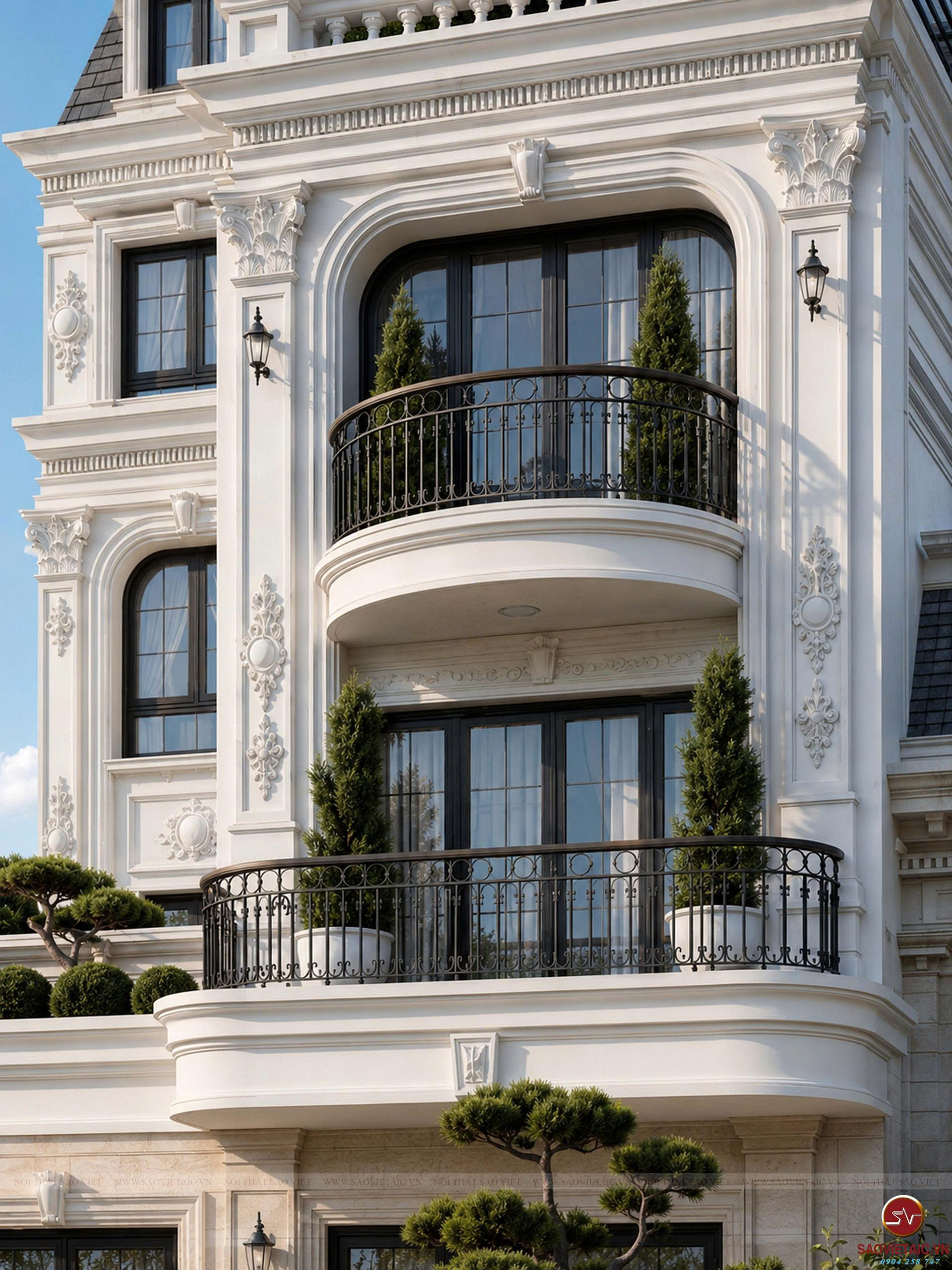Cửa vòm, cột Corinthian và phù điêu – Những đường nét giàu sức gợi